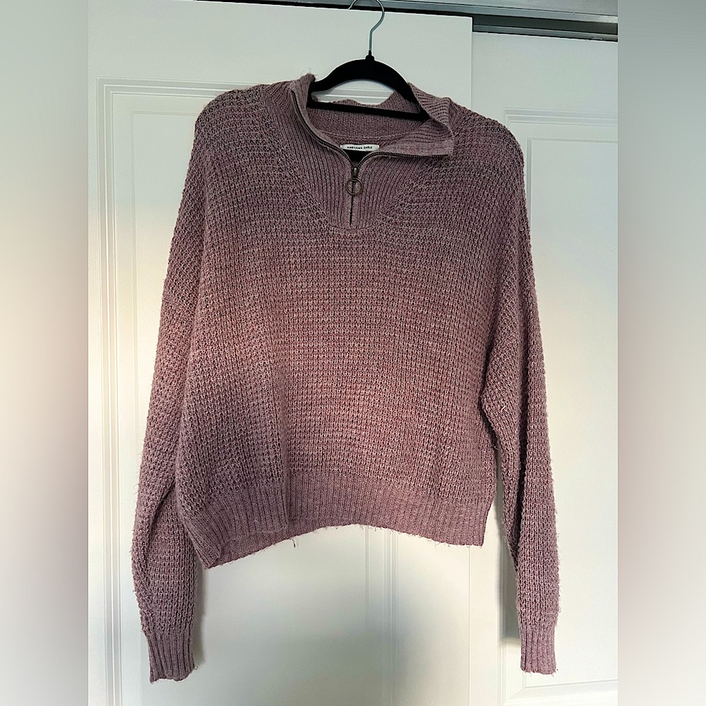 American eagle quarter zip sweater